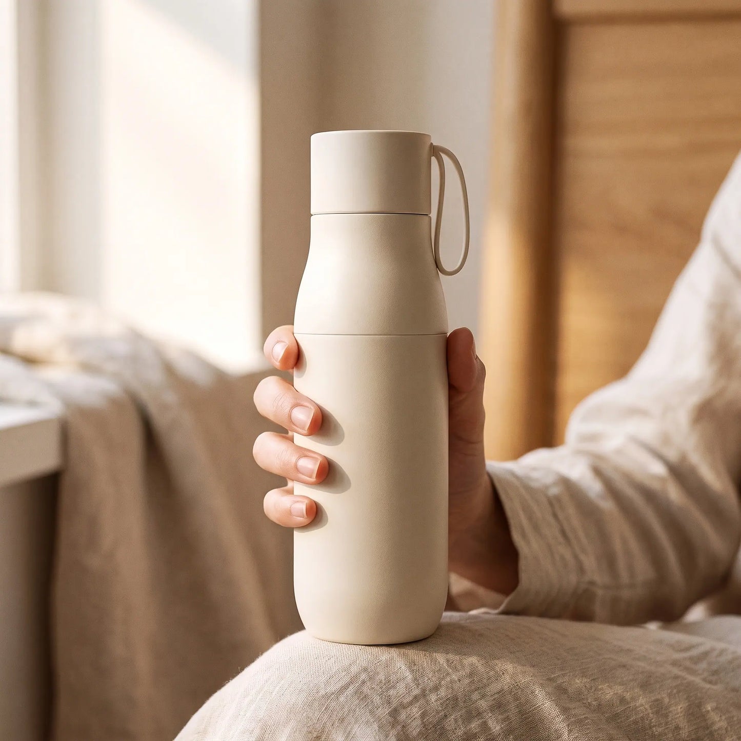 The Ritual Bottle in hand