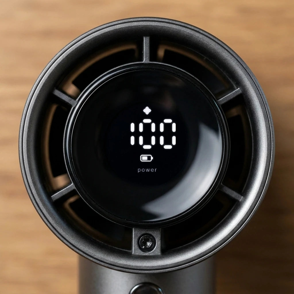 The Gust — circular speed readout lit at 100